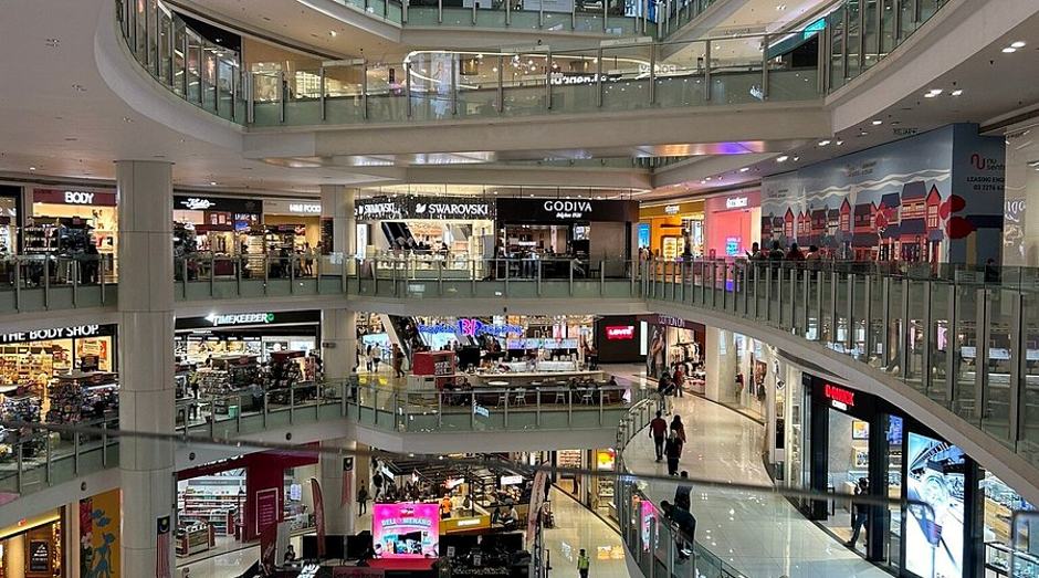 Shops and dining across the NU Sentral atrium